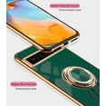 thumbnail image 5 of Compatible with Google Pixel 6a Case Silicone TPU Shockproof Google Pixel 6a Phone Case Plating Astronaut Cute Pattern TPU Cases with Ring (Google Pixel 6a, Dark Green), 5 of 14