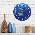 thumbnail image 7 of SKYSONIC Sharks Wall Clock 10 Inch Silent Non Ticking Round Clock Oil Painting Clock Easy to Read Clock for Living Room Bedroom Bathroom Home Decor, 7 of 7