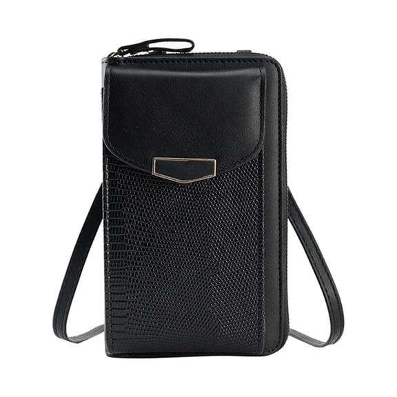 Qholemyo Small Crossbody Cell Phone Purse Wallet With Credit Card Slots Leather Bag For Women