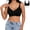 Black, variant on Women's Seamless Wireless Bra, Full Coverage V-Neck with Jelly Support, Breathable Comfort Bra