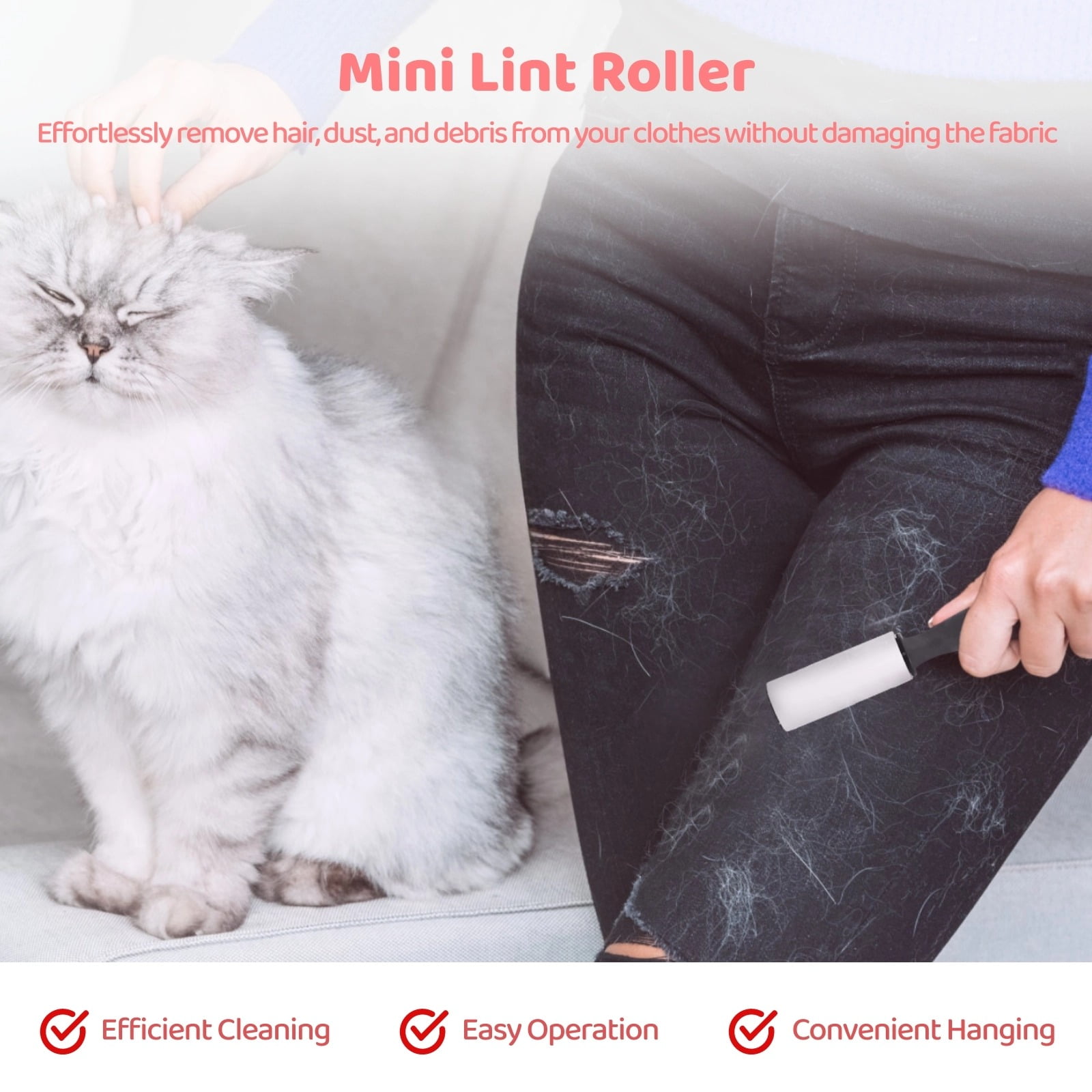 48 Pcs Mini Lint Rollers, Small Lint Removers, Portable Clothes Lint Rollers, Sticky Lint Removing Tools, Travel Size Lint Brushes for Pet Hair, Car Seat, Sofa, Furniture, Bedding