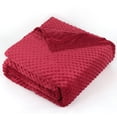 thumbnail image 5 of NEX, HAITRAL NEX Burgundy Weighted Blanket Duvet Set, Full/Queen, Red, Solid Print, 5 of 5