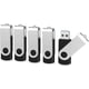 thumbnail image 2 of 32GB USB 3.0 Flash Drive 5-Pack, USB 3.0 Memory Stick with LED Indicator Swivel Thumb Drives Bulk, 2 of 5