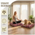 thumbnail image 5 of YEERSWAG Floor Pillow 20"x 20" Patio Floor Cushions Bohemian Chair Pad,Outdoor Patio Seat Cushion & Meditation Yoga Pad for Garden, Home, Office, Indoor Outdoor Use, 5 of 9