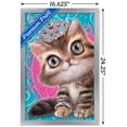 thumbnail image 3 of Animal Club - Kitten in a Tiara Wall Poster, 14.725" x 22.375", Framed, 3 of 5