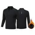 thumbnail image 2 of Povozer Boys Thermal Compression Shirt Top Athletic Base Layer Undershirt(Black,12-13), 2 of 5