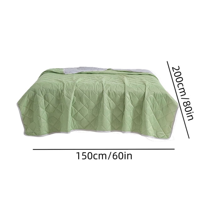 Ohufall Cooling Comforter Infant Grade Silk Light Quilt Summer Bedding Solid Color Thin Bed Quilt Multiple Colors Available