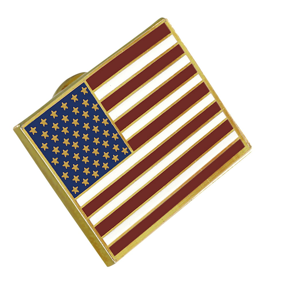 Wizard Pins American Flag Lapel Pin Proudly Made In Usa Gold Plated