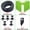 KIT002-4L-10M, variant on Oasis 10-100M 4L 8L/H Garden Micro Drip Irrigation Emitter Watering Systems Kits 3/5mm Arrow Drippers Potted Bonsai Greenhouse