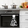 thumbnail image 6 of SKYSONIC Cow Print Hanging Tie Towels 2 Pieces, Absorbent Hand Towels Tea Bar Dish Dry Towels for Kitchen Bathroom Home Decor,14" x18.2", 6 of 7