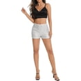 thumbnail image 2 of Xmarks Women High Waisted Sequin Shorts Elastic Waist Sequin Party Dancing Straight Leg Shorts, 2 of 8