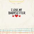 thumbnail image 4 of Inktastic I Love My Babysitter Girls Baby Dress, 4 of 5