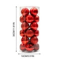 thumbnail image 2 of Fiudx Adornos Navideños, Bolas Irrompibles Galvanizadas, Juego de 24 Piezas de 6 Cm, Perfectos para Árboles, Coronas, Guirnaldas, Decoraciones Festivas, Uso Doméstico y Comercial., 2 of 2