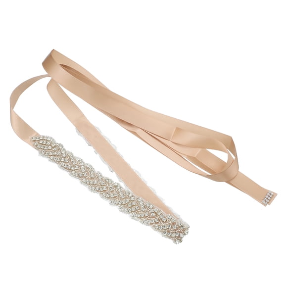 Soimiss 1Pack Crystal Belts for Formal Gowns Wedding Dress Belt for Bridesmaids