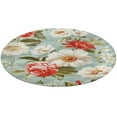 thumbnail image 4 of Floral Colorful Flower Round Rugs -Washable Non-Slip Small Round Area Rug Throw Soft Circle Rugs for Bedroom, Modern Print Indoor Carpet for Entryway Sofa Living Room, 4 of 6