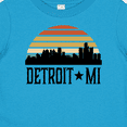 thumbnail image 4 of Inktastic Detroit Michigan Skyline Retro Boys or Girls Baby T-Shirt, 4 of 5