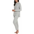 thumbnail image 3 of Max  Mia Women's 2 Piece Super Soft Live In Lounge Pajama Set, 3 of 8