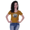 thumbnail image 1 of Moomaya T-shirt à Manches Courtes pour Femmes avec Col Rond, Écusson à Paillettes, Coupe Décontractée - W2, 1 of 7