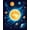 Yellow, variant on ODIKA 4' x 6' Machine Washable Non-Slip Area Rug, Cosmic Planet High Traffic Rug, Blue, 641