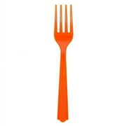 Way to Celebrate! Orange Plastic Forks, 24ct
