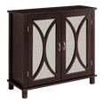 thumbnail image 3 of Pilaster Designs Luke 2 Door Accent Cabinet, Espresso, Contemporary, 30 x 13 x 28 inch, 3 of 4