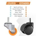 thumbnail image 4 of MasteelfCA 8pcs Furniture Mute Caster Wheels Industrial Caster Wheels Silent Rotation Wheel, 4 of 8