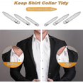 thumbnail image 3 of 3 Pairs Of Stainless Steel Collar Reinforcement, Collar Stay Shirt Collar Botao, 3 of 5