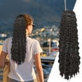 thumbnail image 1 of Wig Female Ponytail Foreign Trade Drawstring Mesh Pocket Curly Hair Border Fiber Elastic Mesh Drawstring Ponytail, Pullover Toupee, 1 of 1