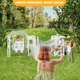 thumbnail image 6 of YUFU 12 In 1 Toddler Slide Swing Set, Baby Slide for Age 1+ with Climbing Arch Golf Set Swing Basketball Indoor Outdoor Playground Slide(Gray), 6 of 12