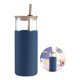 thumbnail image 5 of Silicona Alta Paja De Vidrio De Borosilicato Botella De Vidrio De Una Sola Capa 600Ml Taza De Té Con Tapa De Bambú Manga De Aislamiento De Paja Para Oficina Hogar 1Pcs Manga Vogacara HA026595-02, 5 of 6