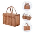 thumbnail image 5 of Troglfold Basket Foldable Double-Handled Picnic Basket Storage,11.81"X7.87"X5.91", 5 of 10
