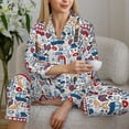 thumbnail image 6 of Sikiie London Symbols1 Women's Long-Sleeve Shirt and Full-Length Bottom Pajama Set (s-xxl)-Small, 6 of 7
