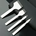 thumbnail image 2 of BUYISI Reliable French Style Pricking Iron Leather Chisel Cold Work Die Steel Construction Flexible And Functional 4Mm Diamond Cut Suit, 2 of 5