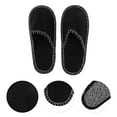 thumbnail image 3 of Unique Bargains 1 Pair Disposable Slippers Foldable Closed Toe Hotel Slippers Large Black, 3 of 5
