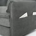 thumbnail image 5 of Homy Casa Chenille Loveseat Sofa, Deep Seat Living Room Couch with Double Cushions & Pillows, 5 of 10