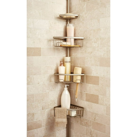 era Neil Shower Pole Caddy Warm Silver