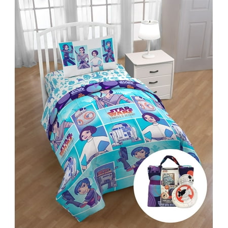 Star Wars Forces Of Destiny Twin Bed Set With Bonus Tote And Mini