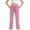 Pink, variant on Girls' High Waisted Straight Leg Sweatpants Casual Athletic Loose Long Pants Elastic Waist Flowy Baggy Pants 5-14Y