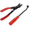thumbnail image 1 of Auto Trim Removal Tool Kit, Clamp Set Fastener Remover - Repair Kit For Auto Door Trim And Panel Dashboard - 1 Set Of 2, Red, 1 of 5