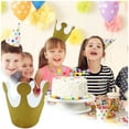 thumbnail image 3 of Fridja Paper Crowns Princess Prince Crown Kids Birthday Party King Hats Gold Boys Girls Adults Favor Supplies Classroom 10PCS, 3 of 5