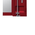 thumbnail image 4 of Industrial Style Metal Vanity Mirror with Recessed Door Storage Red - Saltoro Sherpi, 4 of 5