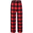 thumbnail image 3 of Oudiya Boys Plaid Pajama Pants Soft Elastic Waist Lounge Sleep Pants with Pockets for Kids 4-14Y, 3 of 8