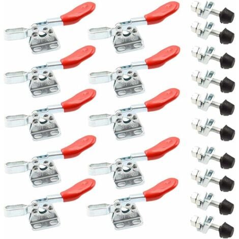 PinesC Toggle Clamp Anti-Slip Horizontal Toggle Clamp Heavy Duty Toggle Clamp - 10pcs