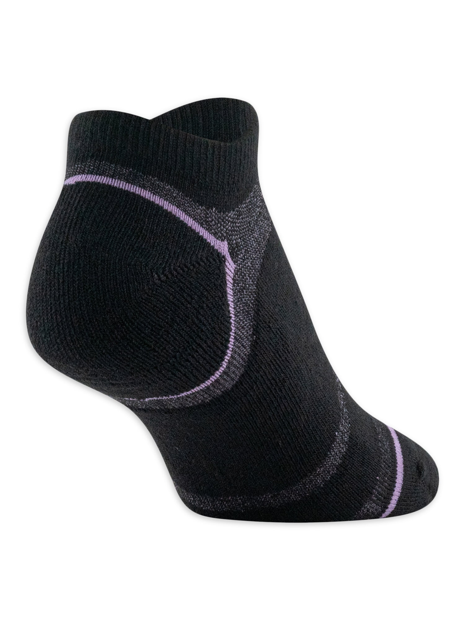 Peds Women's All Day Active No Show Half Cushion Socks, 6 Pairs