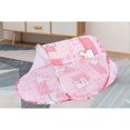 thumbnail image 3 of Baby Crib Net Folding Breathable Zipper Closure Free Installation Infant Bed Mesh Netting Pink, 3 of 4