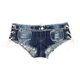 thumbnail image 2 of Hot Pants Blue 1Pcs Low Waist Sexy Denim Jeans for Wearing Comfort, 2 of 4