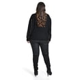 thumbnail image 3 of Sueter de punto con lentejuela Roman Fashion / Tallas Extras, 4004 (Negro / Plata) negro 38, 3 of 6