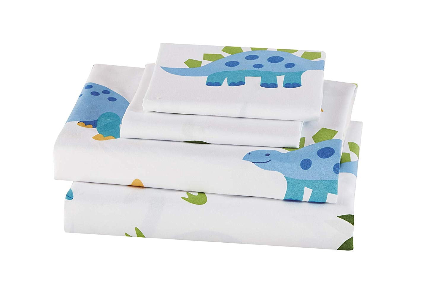 Fancy Linen Dinosaur 5pc Twin Comforter Set for Kids Rhino Aqua Green White Blue New # Dinoland Aqua