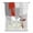Red, variant on Red Grey Tie Up Curtains for Window, Thermal Insulated Balloon Shade Adjustable Rod Pocket Curtains Valance Panels for Kitchen Bathroom Cafe 42 x 45 Abstract Geometric Color Block Oil Painting