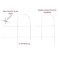 thumbnail image 4 of Origin Point Garden Craft Round Folding Border Fence, White, 10''''L x 10" H, 4 of 5